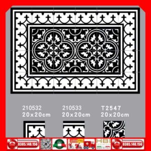 Gạch bông 20x20 ghép thảm VINT03 - Vinceramic