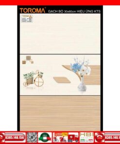 Gạch 30x60 Toroma T36159 vàng kem Vinceramic