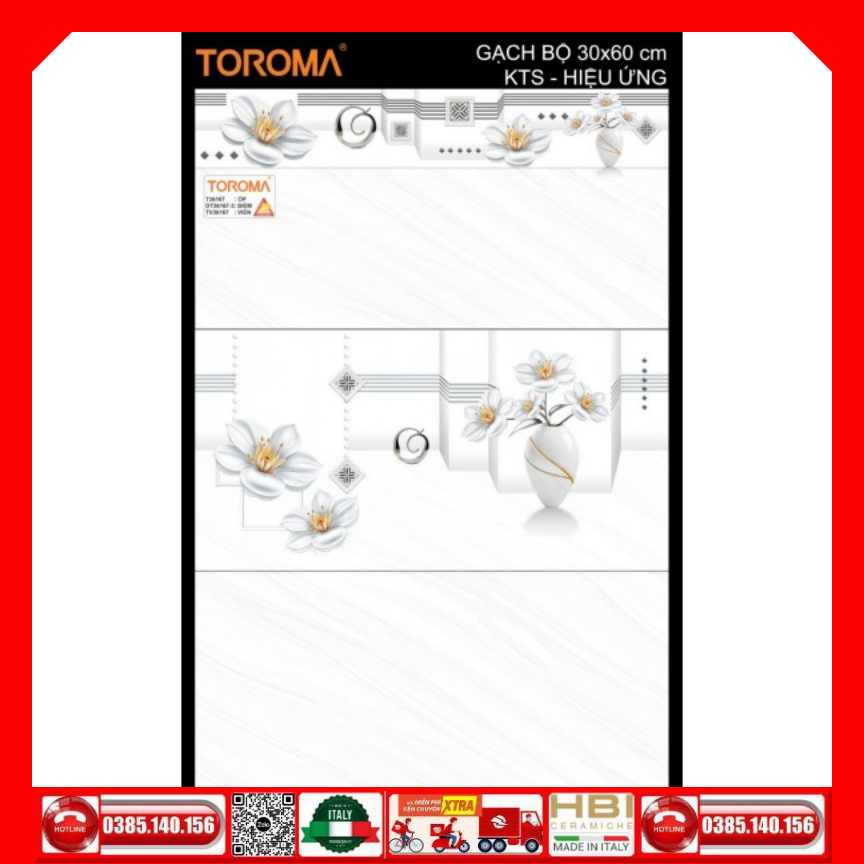 Gạch ốp tường 30x60 Toroma T36167 Vinceramic