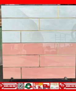 Gạch 30x60 Trang Trí Khắc Kim Hồng - Trắng 36827A-36827B