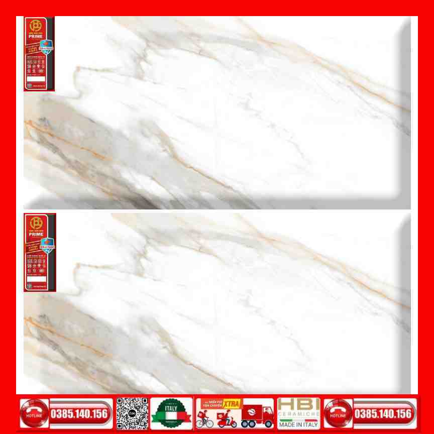 Gạch 60x120 Prime 27E84 trắng vân xám