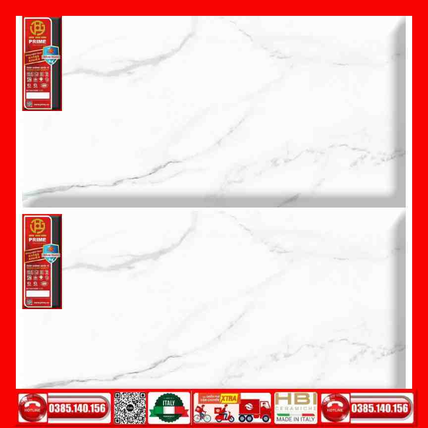 Gạch 60x120 Prime 27E89 trắng xám khói