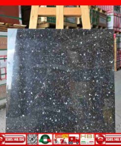 Gạch 60x60 UNIS U6503 đen kim sa ốp cột