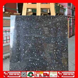 Gạch 60x60 UNIS U6503 đen kim sa ốp cột