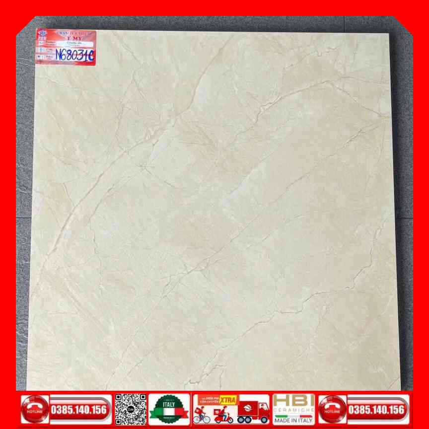 Gạch 60x60 Ý Mỹ N68031C Vàng Kem