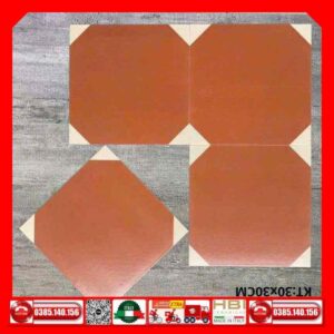 Gạch bông 30x30 cổ điển KB003 nâu