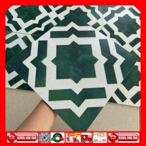 Gạch bông 30x30 cổ điển VIN30618 xanh