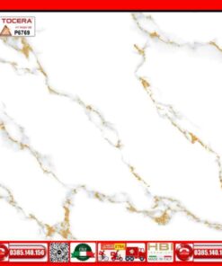 Gạch 60x60 Tocera P6769 Trắng Vân Vàng