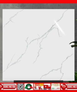 Gạch 60x60 Ý Mỹ F68041 Trắng Xám Calacatta