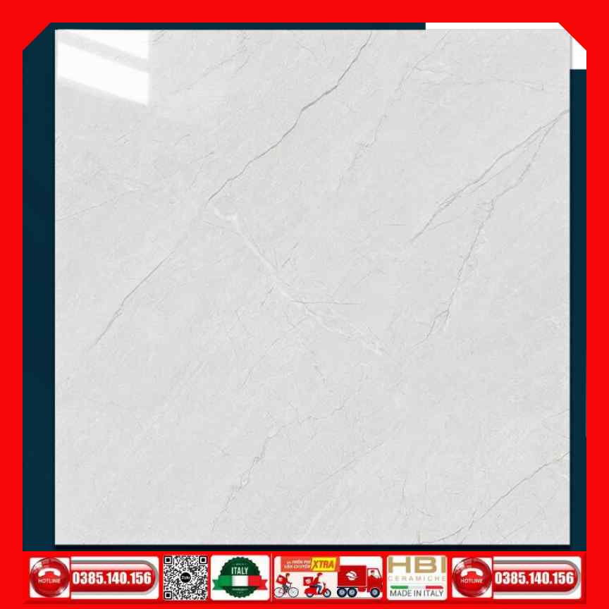 Gạch 60x60 Ý Mỹ PT68001R Xám Bóng