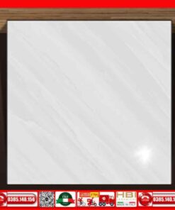 Gạch 60x60 Ý Mỹ THP69001 Trắng Xám Bóng