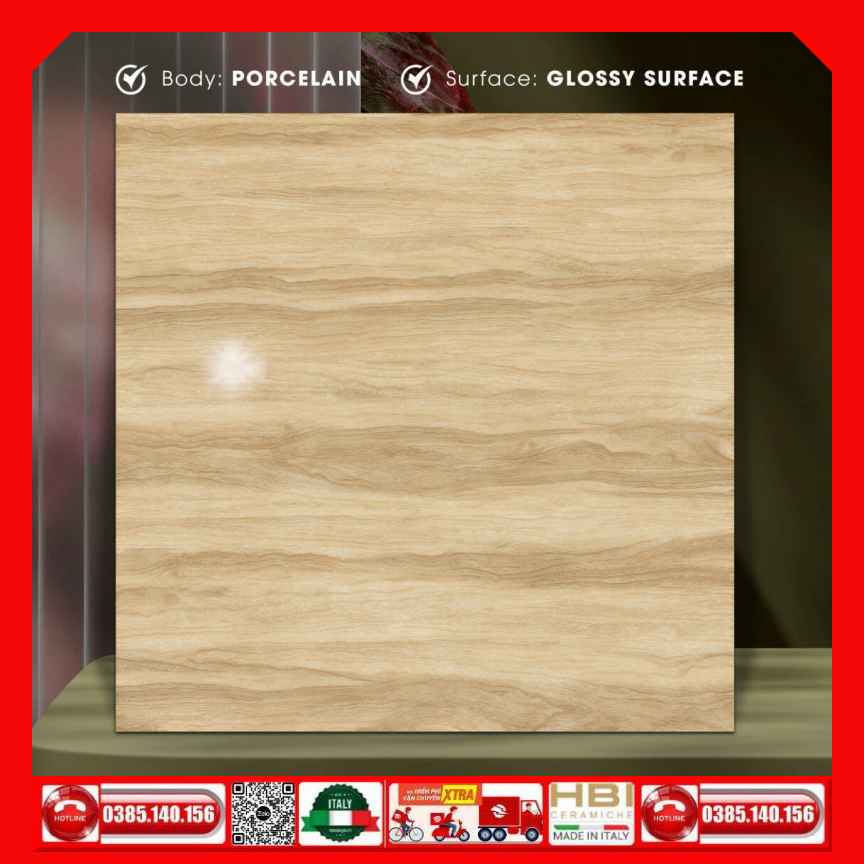 Gạch 80x80 Ý Mỹ N88022 Gỗ Vàng
