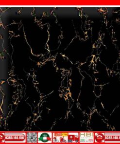 Gạch 80x80 Ý Mỹ NT8899D đen vàng