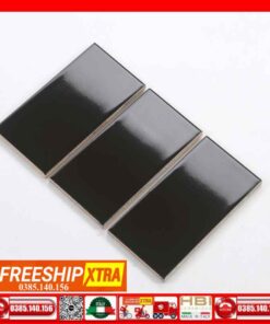 Gạch Mosaic 10x20 đen bóng-mờ