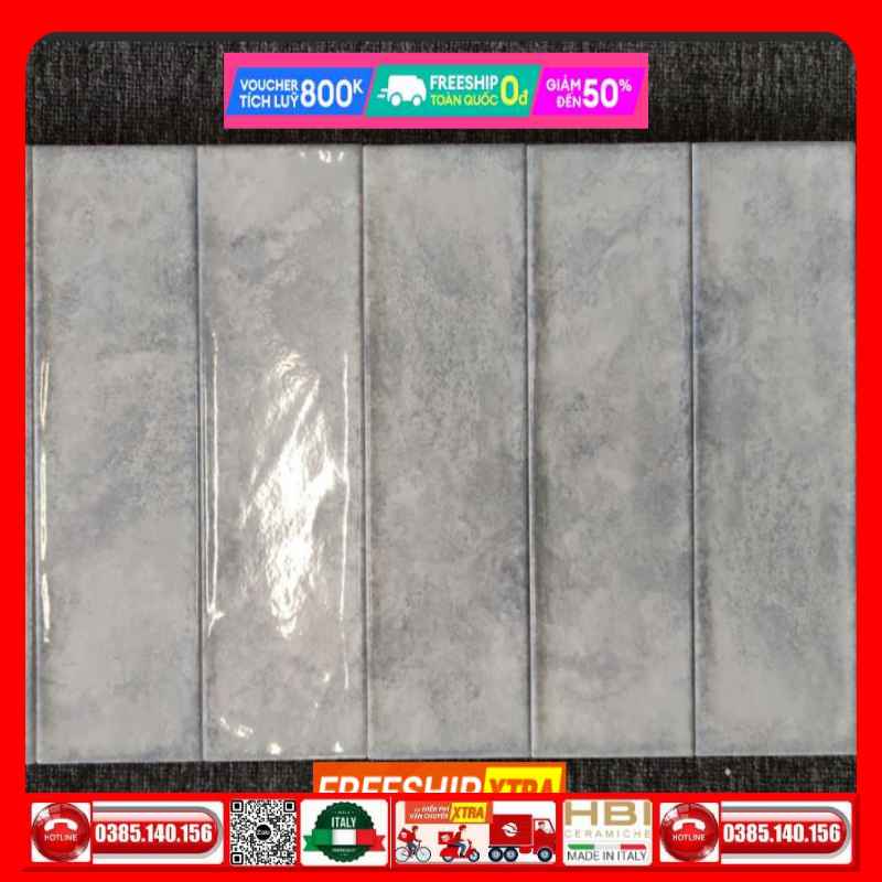 Gạch Mosaic 10x30 LS1300 xám