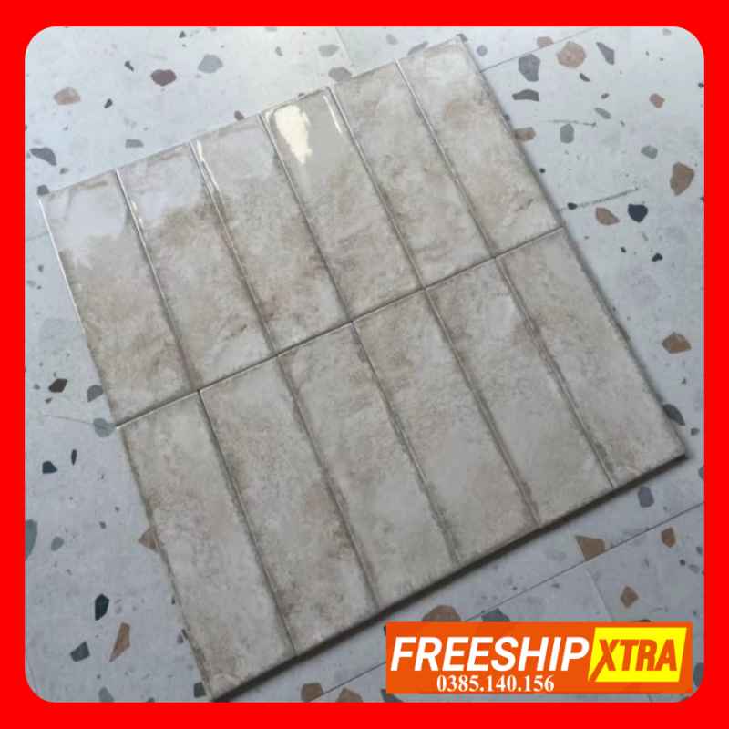Gạch Mosaic 10x30 màu xám
