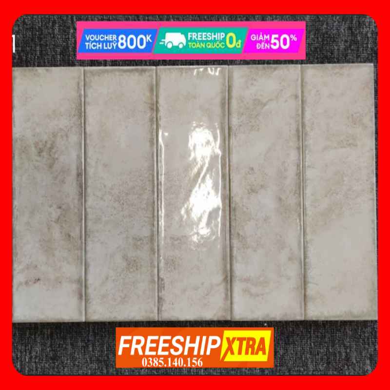 Gạch Mosaic 10x30 màu xám VINS1301