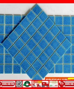 Gạch Mosaic gốm men rạn xanh da trời VINGM4803