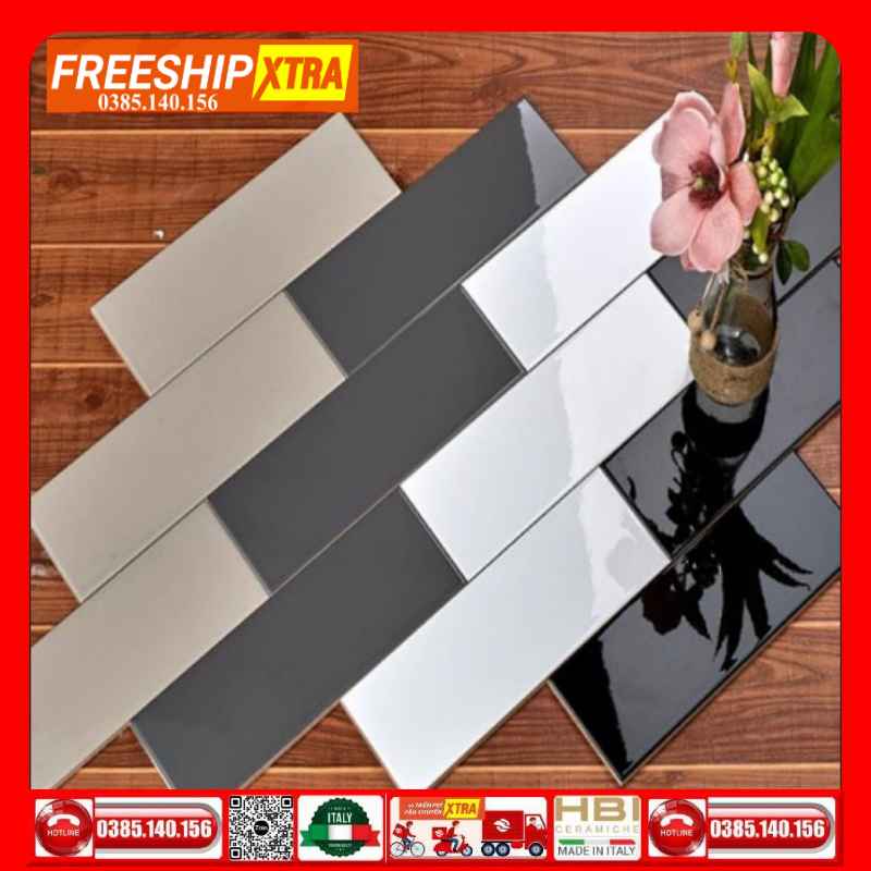 Gạch Mosaic 10x30 trắng